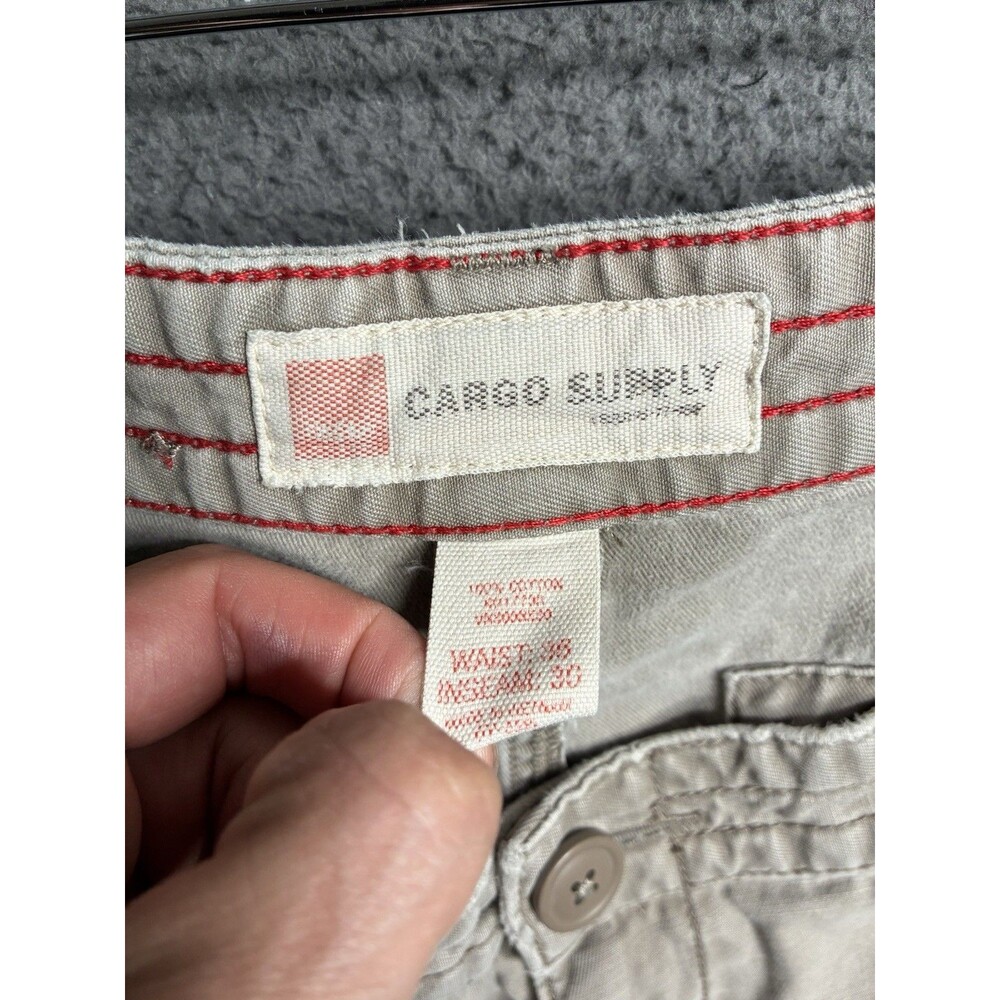 VTG Mossimo Cargo Pants Men 36x28.5 Tactical Utility Y2K Skater Baggy Wide Leg - Picture 3 of 16